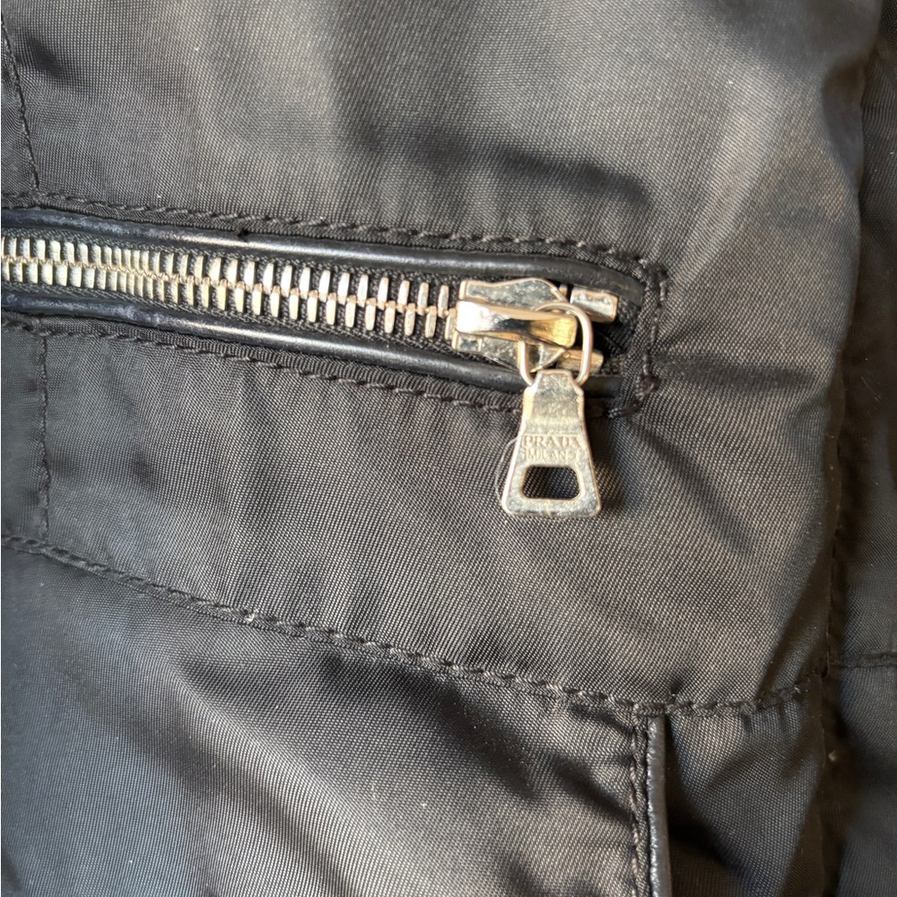 Prada nylon & shearling coat - Picture 7 of 7